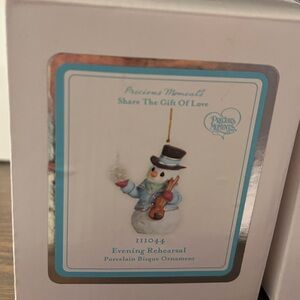 Precious Moments Evening Rehearsal Snowman Ornament
